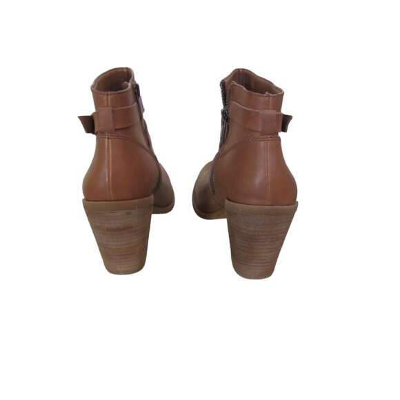 Great Pair of Brandnew Lucky Brand Ligh Brown Ankle Boots w Zipper in Sz 8 1/2 M - Picture 5 of 6